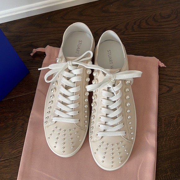 Brand new, never used, Stuart Weitzman Goldie convertible sneakers - Picture 3 of 7